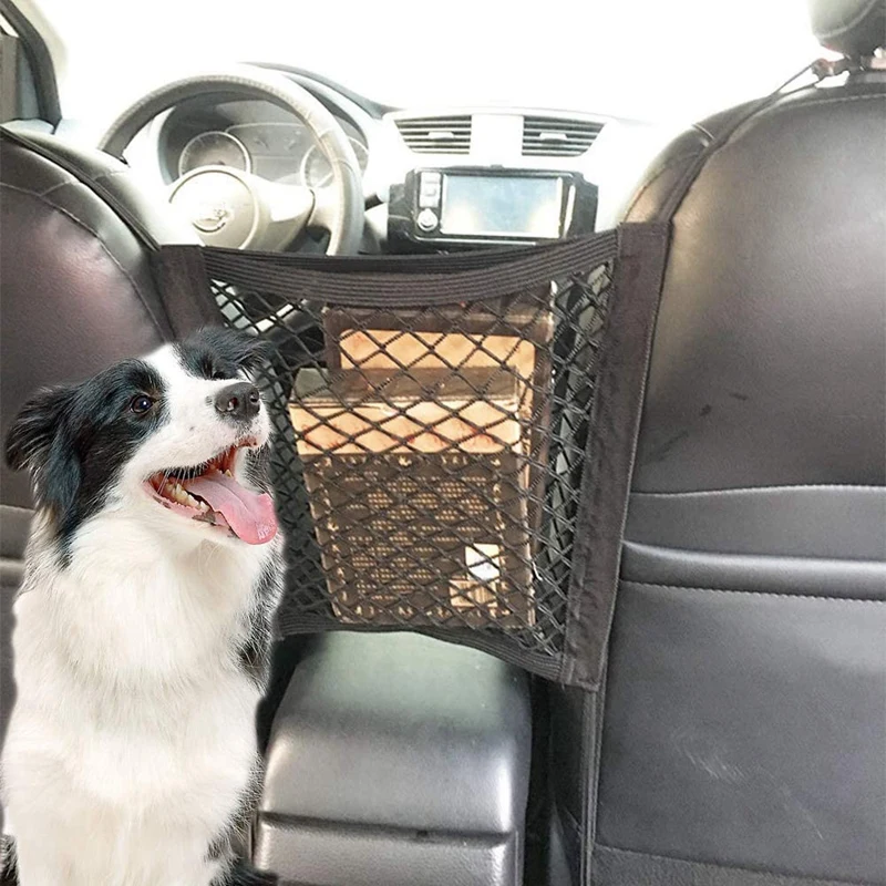 Сетчатый барьер для домашних животных 2 шт. сетчатый собак заднее сиденье с