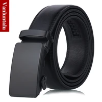 mens automatic buckle belt young people fashion black simple buckle highgrade luxury business belt ceinture homme p54
