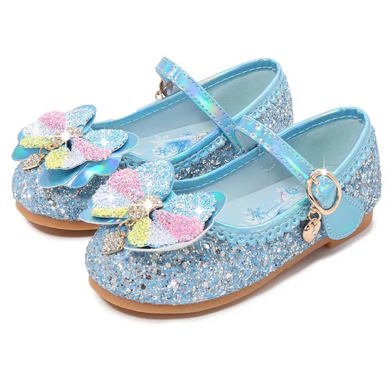 

New Fashion Children's Kids girls princess shoes Glitter casual shoes princess sandals little girls Dance Party Dress shoes