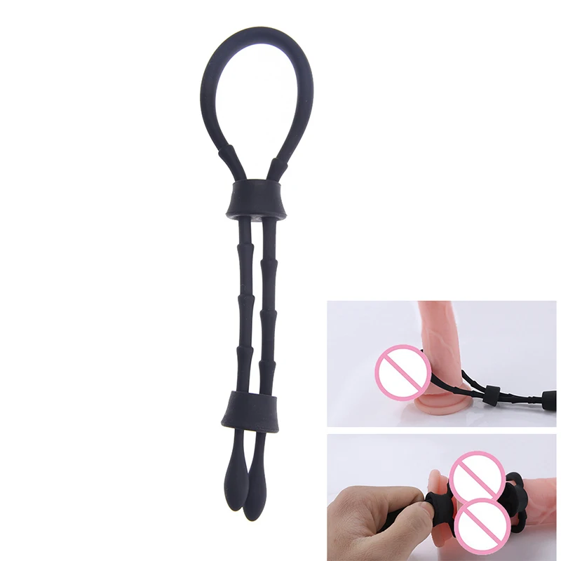 Регулируемые веревочные Кольца для пениса Мошонка связывает кольцо интимные
