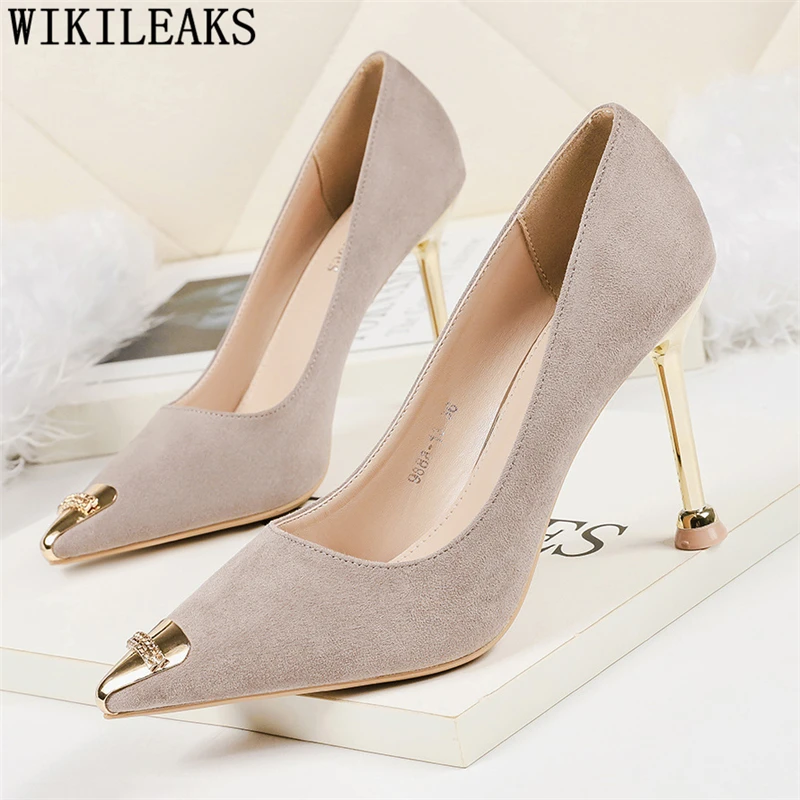 Роскошные каблуки Туфли под платье женские пикантные туфли на выход для женщин