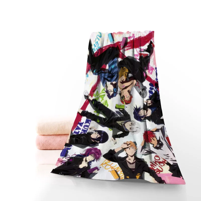 

Custom K Project Anime Fashion Bath Towel Washcloth Home Textile Travel Hand Face Towel Microfiber Bathroom Towels For Adults