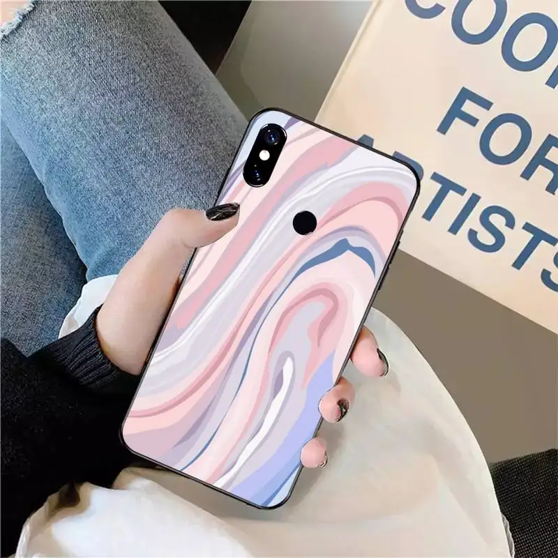

Marble pink style pattern Phone Case For Xiaomi Redmi note 7 8 9 t max3 s 10 pro lite coque funda shell cover