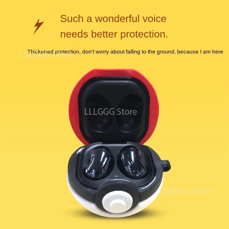 Чехол для телефона с изображением покемона Пикачу Samsung Galaxy Buds Pro/live из ПВХ |