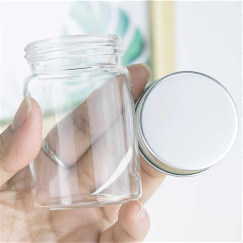 6 шт. флаконы из гиалинового стекла 80 мл с алюминиевой крышкой | Красота и здоровье