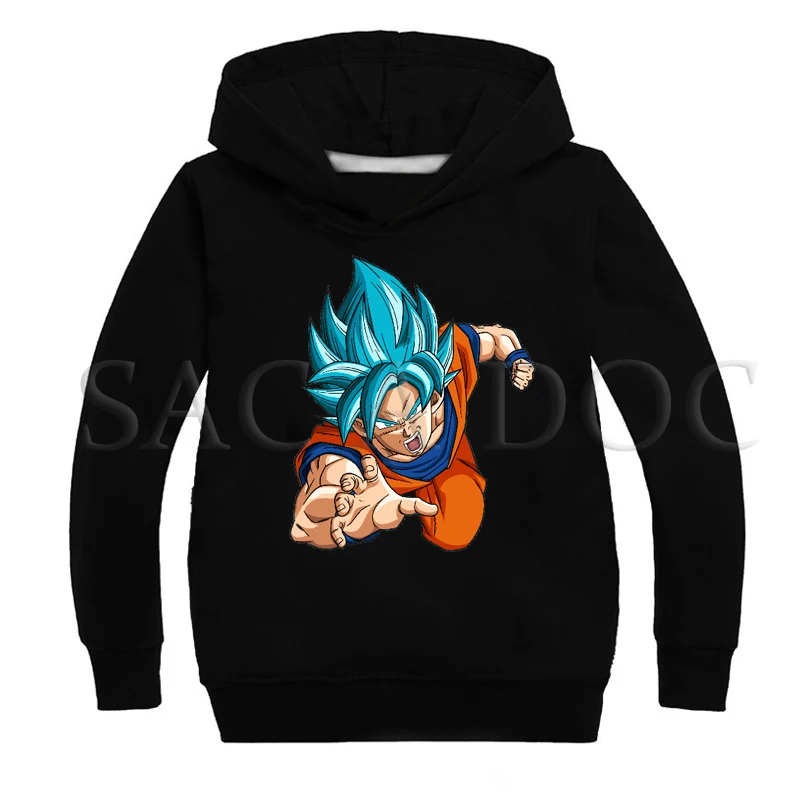 Hoodies 10 Модные толстовки с капюшоном с принтом «Жемчуг дракона»; толстовки для маленьких мальчиков и девочек; детские зимние тонкие топы с длинными рукавами; детская повседневная одежда - Цвет: Hoodies 10