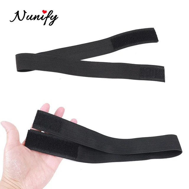  NOLITOY 4pcs Wig Elastic Band Laying Band Hair Band to Cover  Black Elastic Bands Wig Strap to Secure Wig Sewing Wigs Toupee for Women  Wig Grip Band Elasticity Miss Entrained