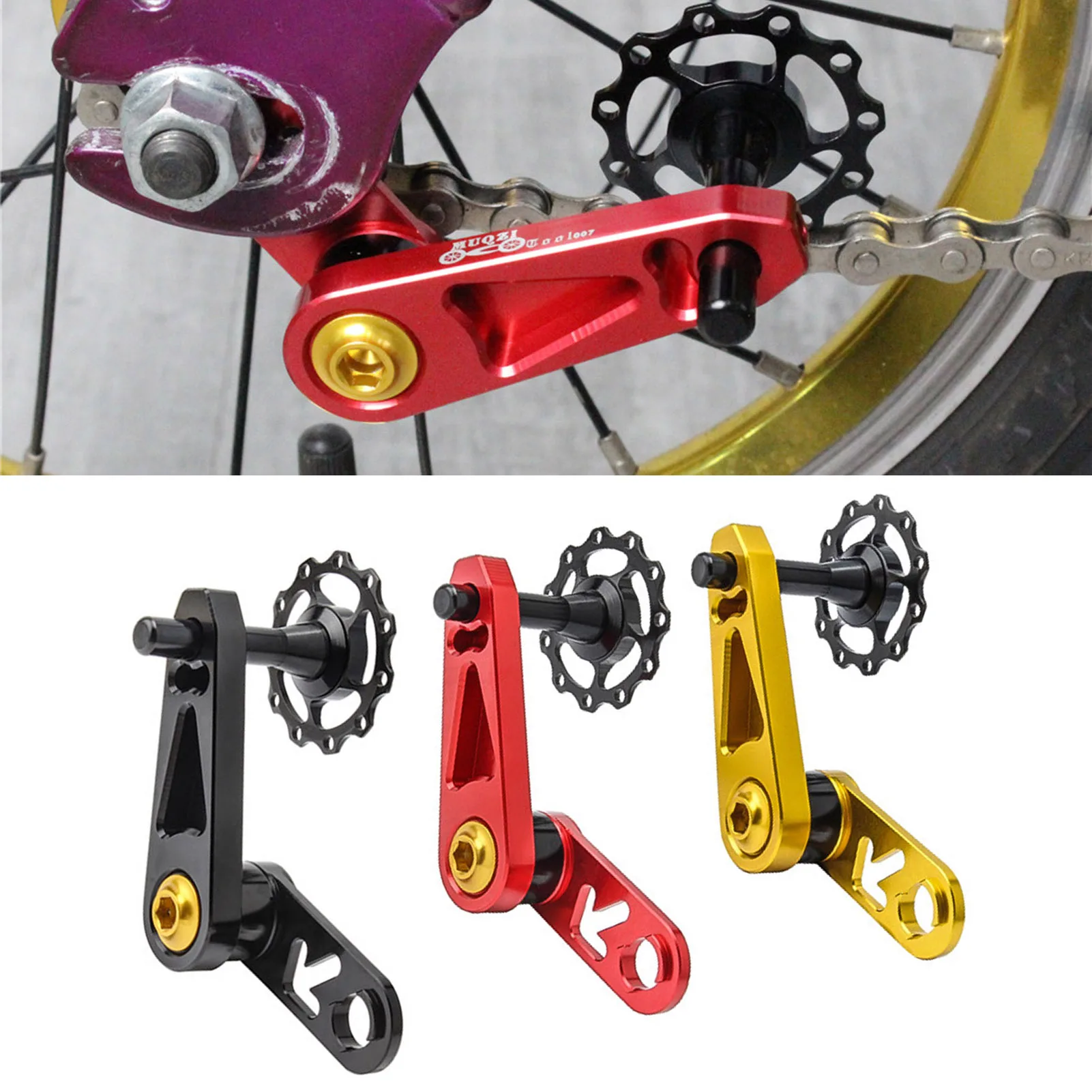 

Aluminum Alloy Chain Guide Protector Mountain Road Bicycle Anti-corrosion Anti-rust Chain Prevent for Outdoor Cycling Tool