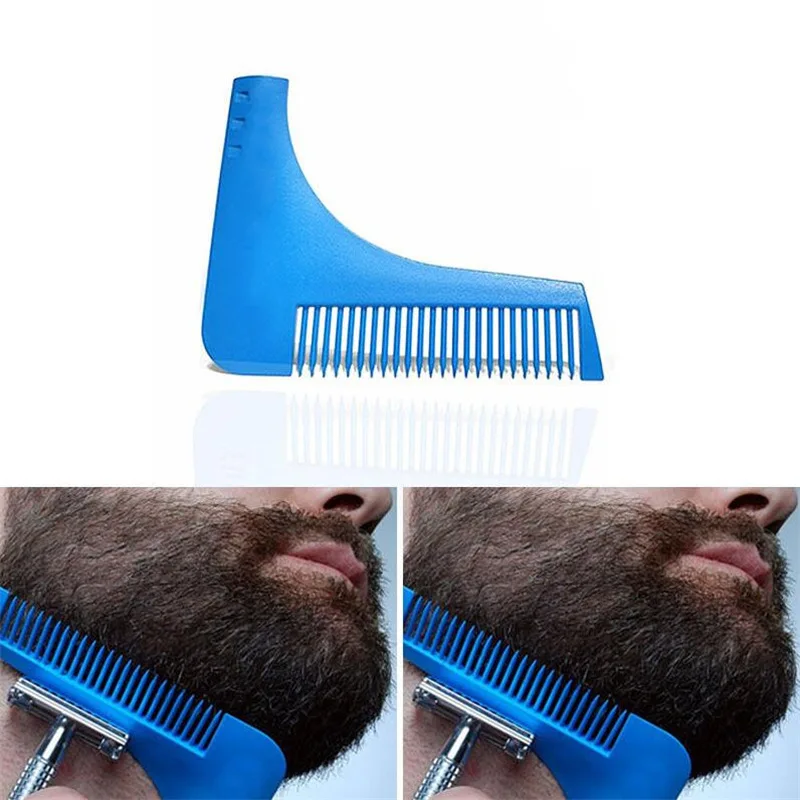 

Promotions Beard comb Trimmer Shaping Tool Sex Man Gentleman Beard Trim Template Beard Combs Shaving Hair Molding Beard care