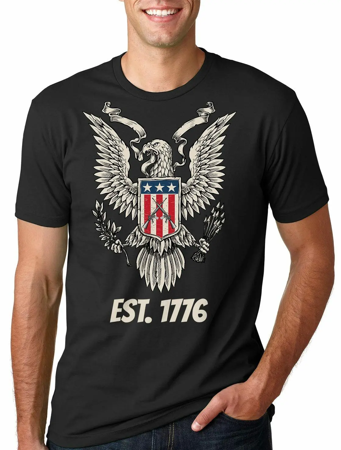 USA America United State T-shirt Eagle Est 1776 4th of July T-shirt Independence