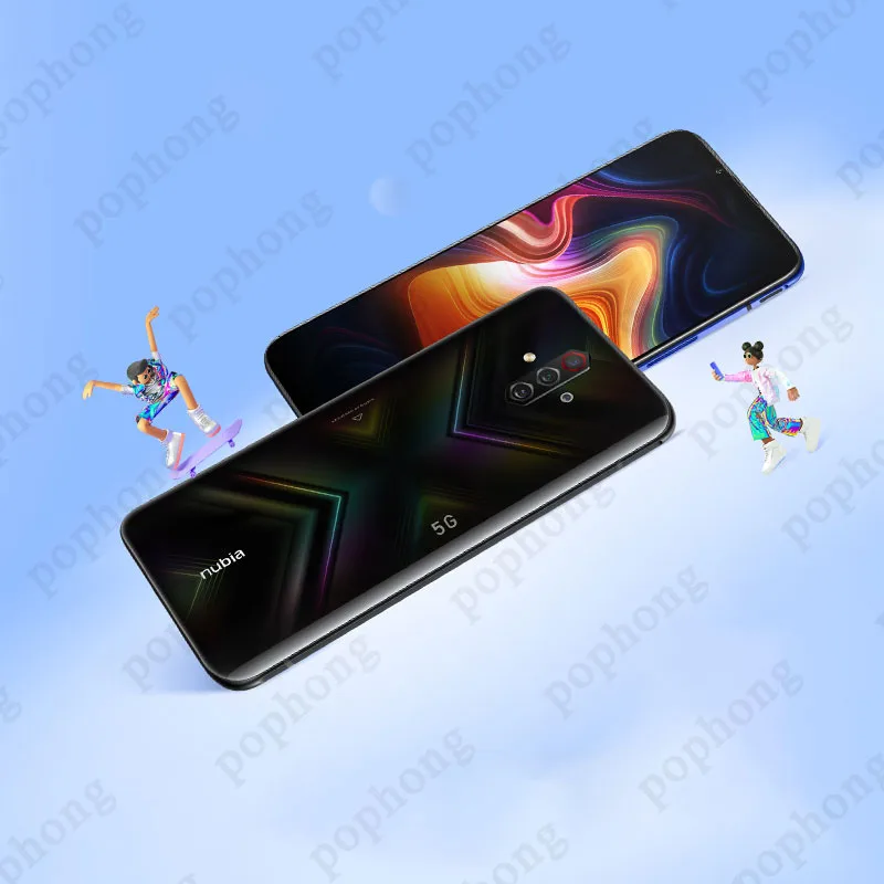 Глобальная прошивка Nubia играть 5G мобильный телефон 8 Гб 256 6 65 &quotAMOLED Экран Snapdragon 76 SA