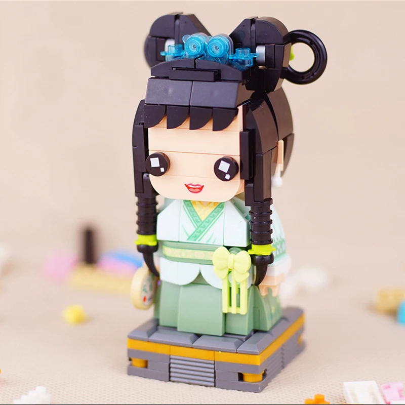 

LOZ China Ancient Legend of White Snake Scholar Buddhist Monk Monster Bridge Mini Blocks Bricks Building Toy for Children no Box