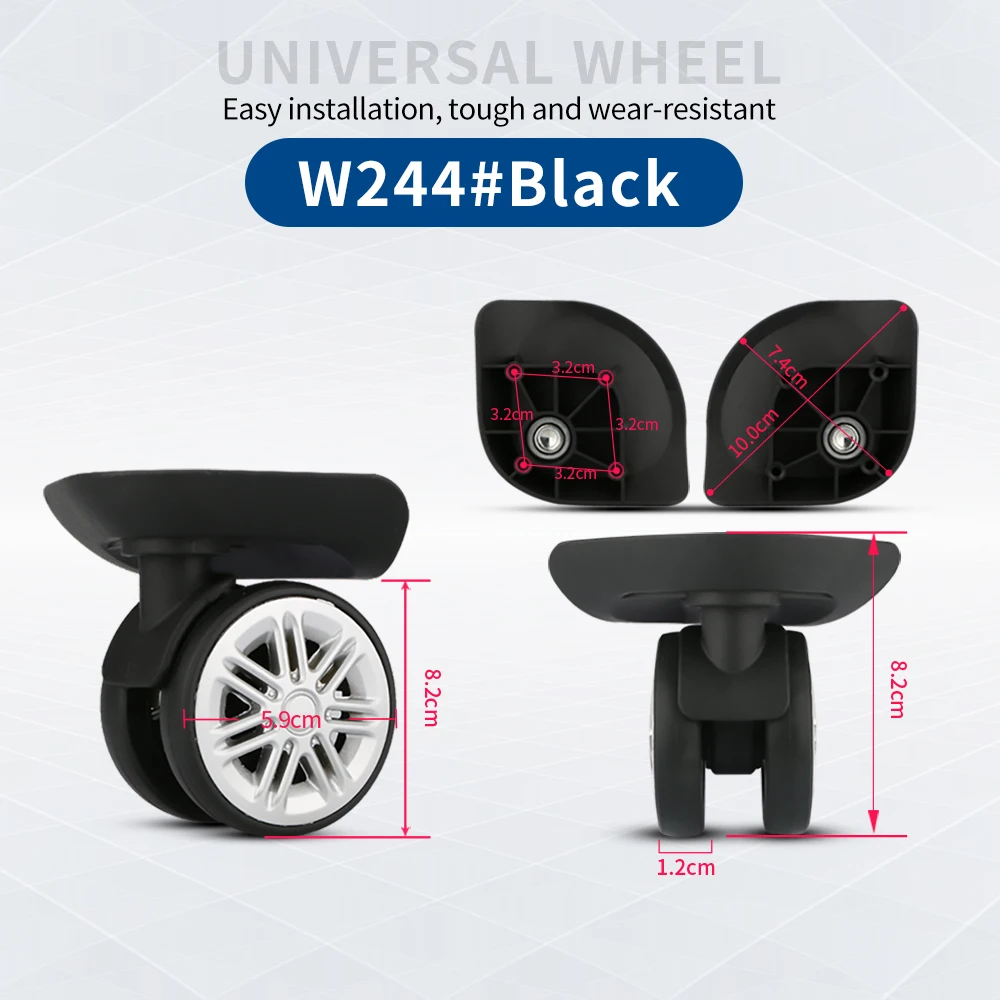 TANGYIPIN W244 Password luggage wheel trolley case luggage replacement suitcase accessories universal one-piece mute wheel