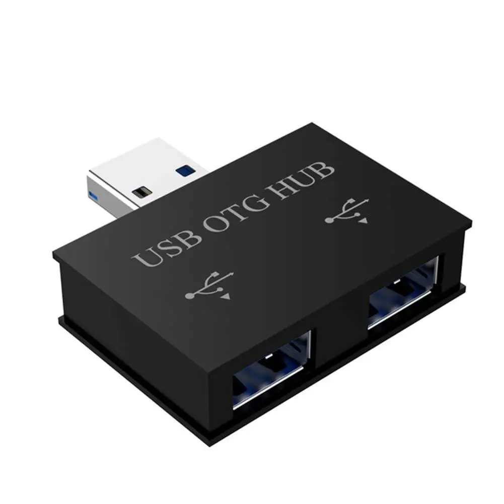 Портативный 3 0 usb хаб 2 порта Высокоскоростной концентратор разветвитель коробка