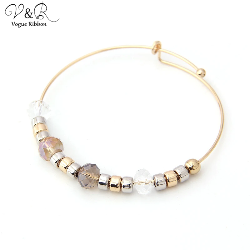 Эластичный браслет с шариком CCB/диском/гранеными стеклянными бусинами alex и ani в