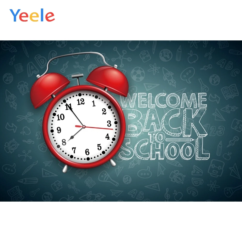 

Welcome Children Back To School Blackboard Backdrop Vinyl Photography Background Photographic Backgrounds For Photo Studio Shoot