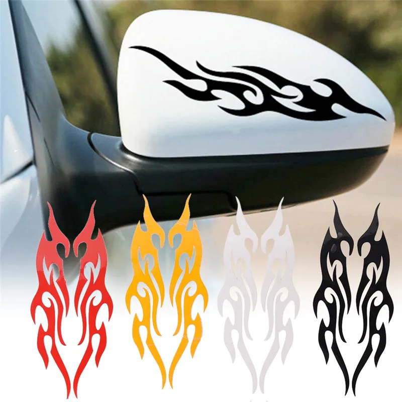 

Car modified sticker flame car stickers hood bumper rearview mirror head cover stickers cover scratches motorcycle decals