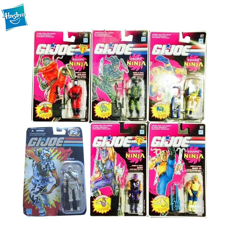 Фигурки героев аниме Hasbro GIJOE 25-я годовщина ниндзя Стром тень 92 года нункук Afilado Bang