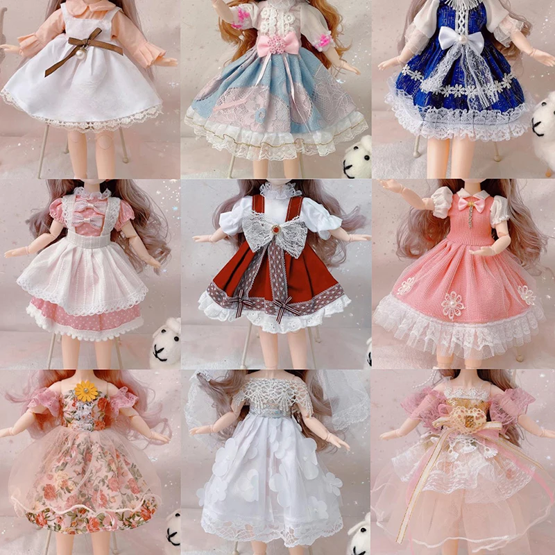 

Fashion Princess Dress Clothes Set for Dolls 30 CM Doll DIY Dress Up Make Up Exquisite Clothes With Headwear For Dolls
