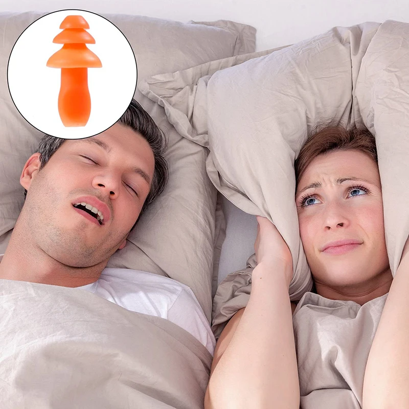 

1pcs/10Pcs Soft Silicone Corded Ear Protector Soundproof Earmuffs Noise Protection Earplugs Sleep Snoring Reusable Ears Plugs