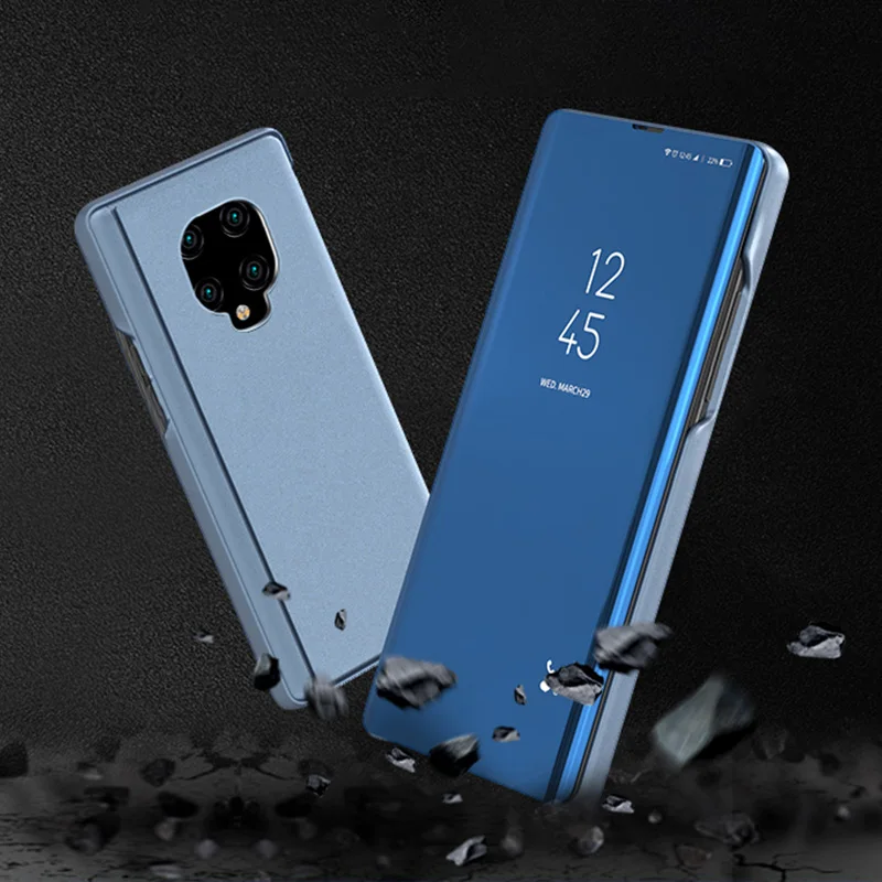 Прозрачный умный зеркальный чехол для Xiaomi Redmi Note 8 Pro K20 K30 6 6a 7 Mi A1 A2 A3 SE 9 Lite Max 3
