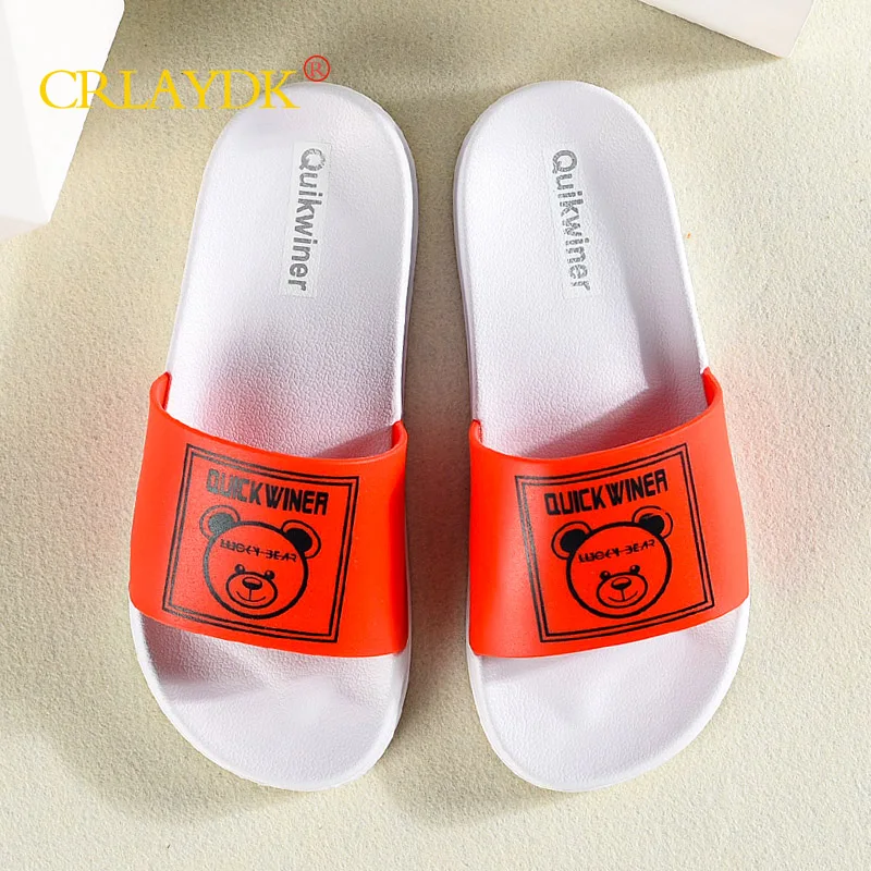 CRLAYDK Bear Funny Women House Slippers Indoor Outdoor Comfort Open Toe Slides Shoes Bathroom Shower Non Slip Quick Dry Sandals