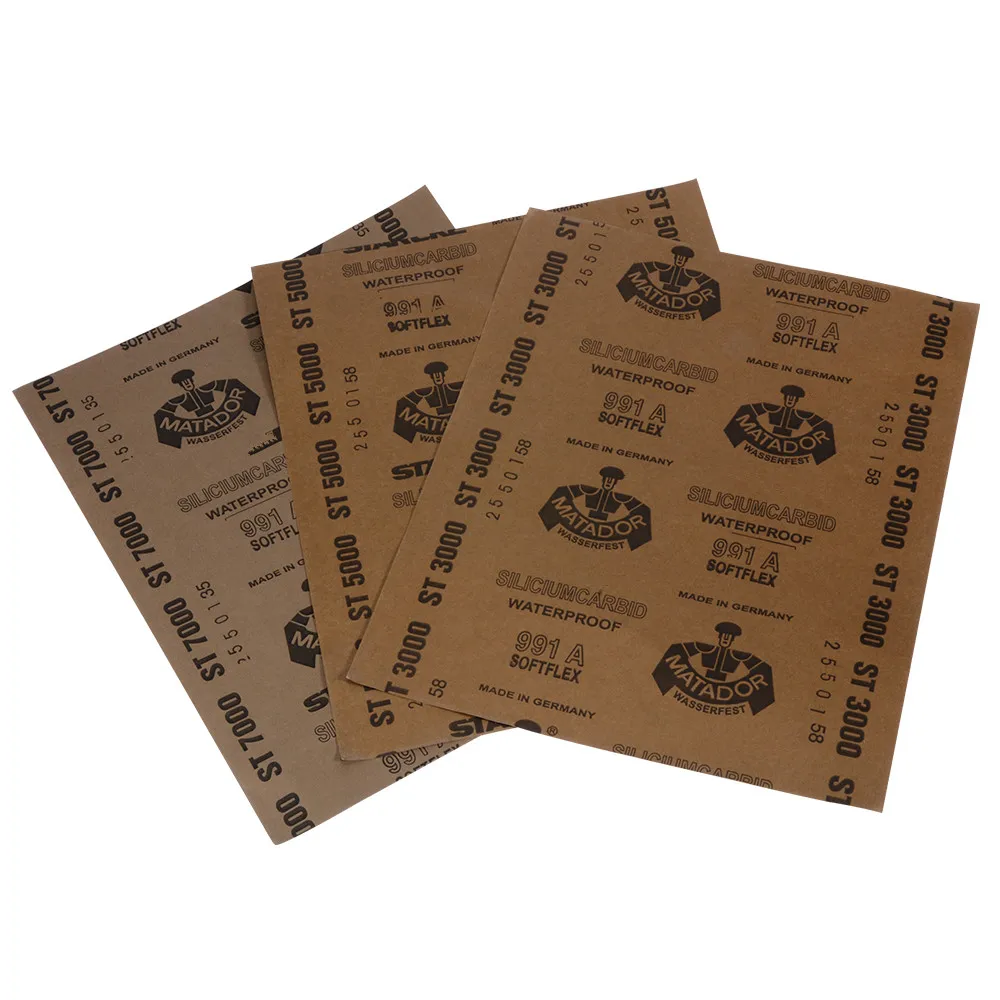 

Grit 3000 5000 7000 Wet and Dry Sandpaper Polishing Abrasive Waterproof Paper Sheets HT171-173