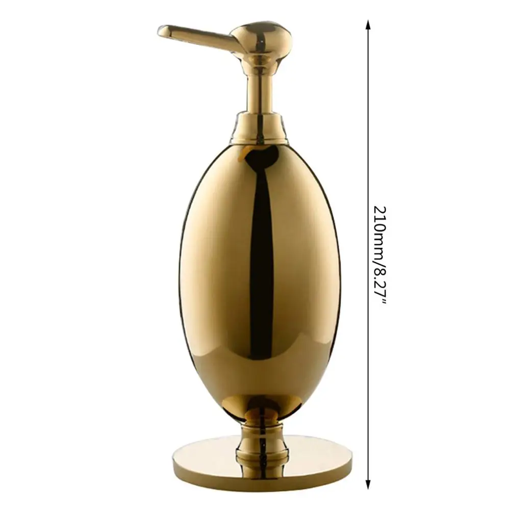

350ml Modern Vintage Metal Refillable Liquid Soap Dispenser Hand Sanitizer Pump Bottle Shampoo Holder for Bathroom Vanity Counte