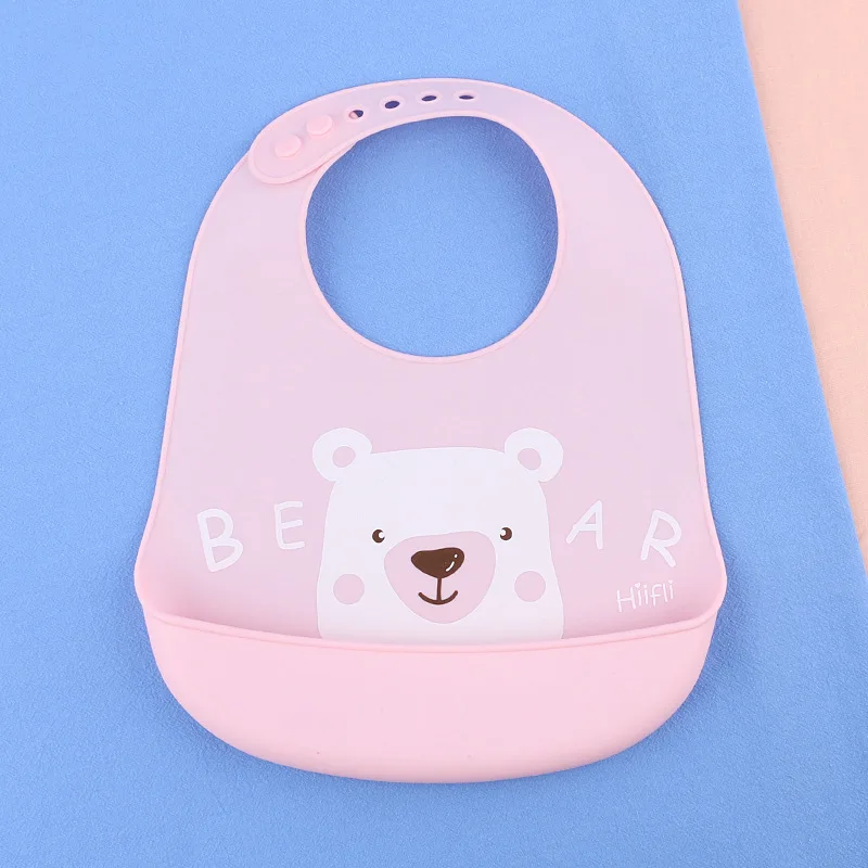 Регулируемый Детский шарф с милым принтом водонепроницаемые силиконовые