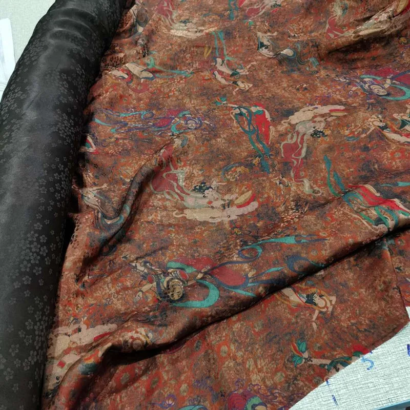 Ткани из высококачественного шелка широкий Материал 140 года тяжелая ткань марли