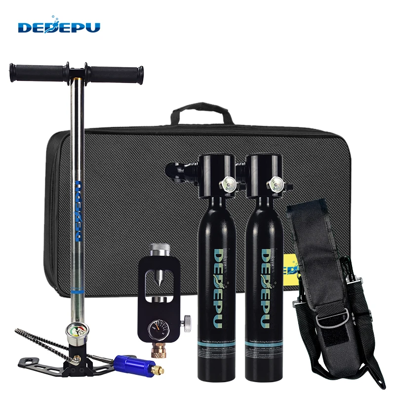 

DEDEPU Diving Equipment Mini Scuba Air Tank Scuba 0.5L Oxygen Cylinder Reserve Air Tank Bucear Snorkeling Set-2