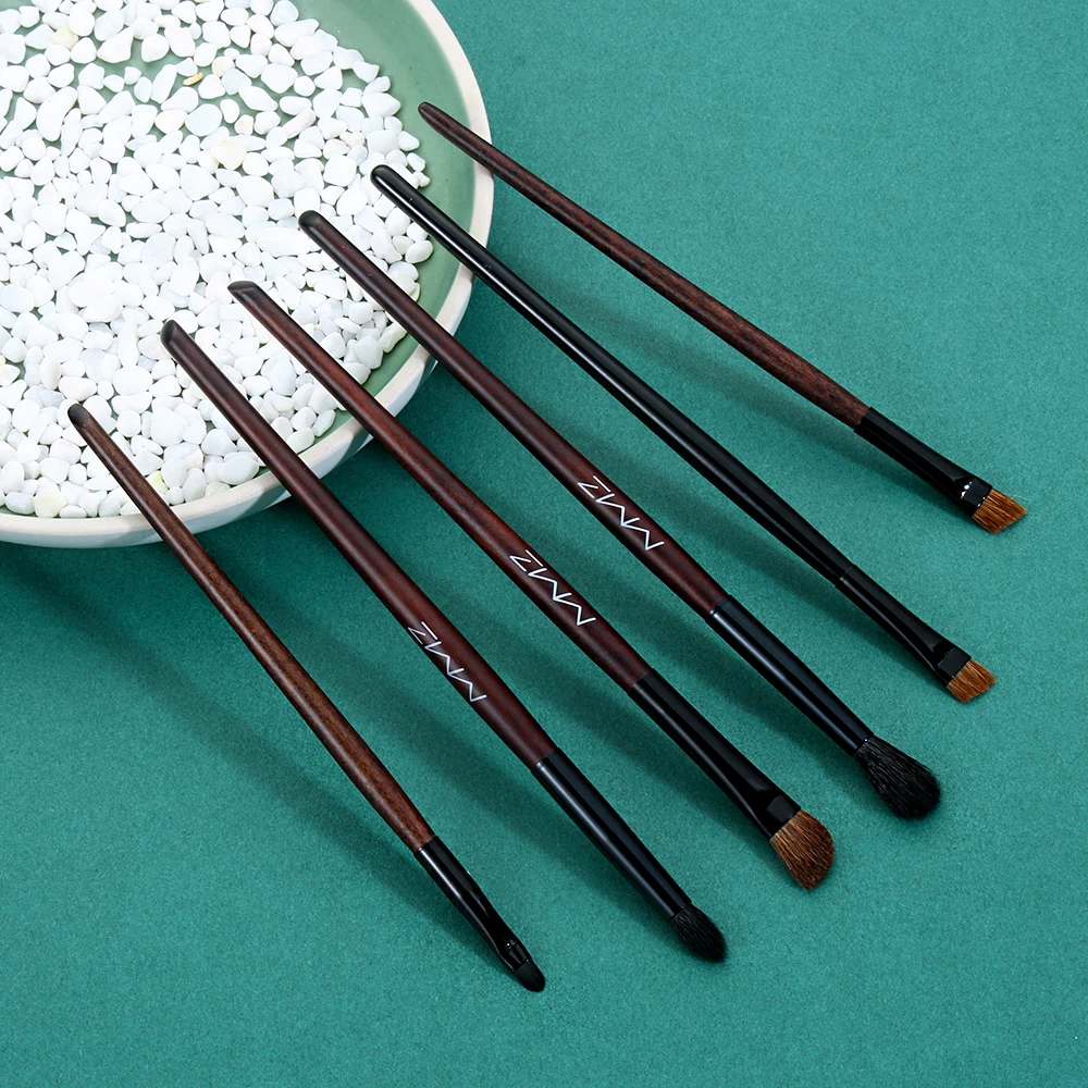 Кисть для подводки глаз из шерсти норки 1 шт. кисть крема бровей карандаш основа