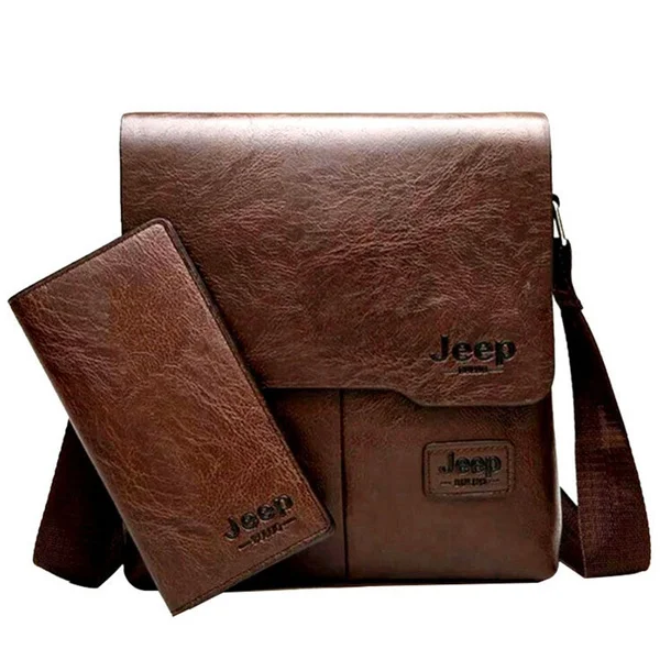 

Men's Leather Messenger Bag Tote Bags Set Cross Body Shoulder Business Bags