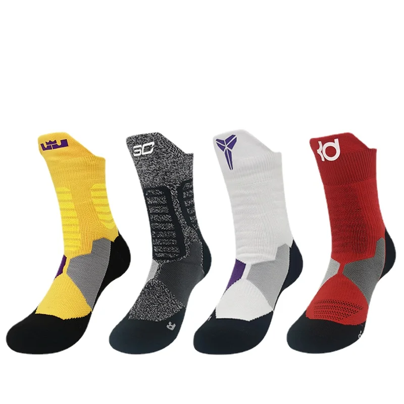 

2022 Men Basketball Socks Outdoor Breathable Running Socks Anti Slip Hike Socks Trend Elastic Fabric Men Cycling Socks