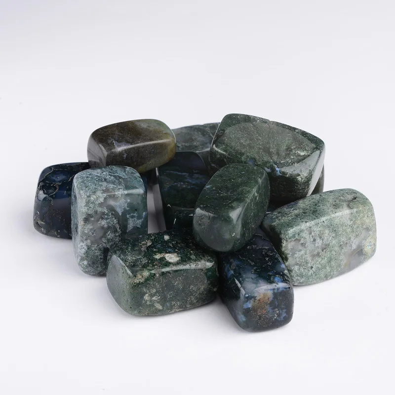 

100g Natural Stone Mineral Crystal Plant Agate Square Quartz Gravel Healing DIY material Stone Home Decoration Crafts L