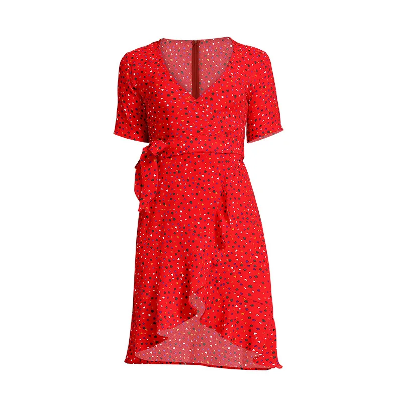 

Sexy Dress Woman Dress Dresses for Women Print Short Knee-Length Clothes Y2k Dress Summer Dress Dress Red Party Dress