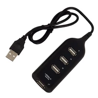 compact size mini 4 port usb 2 0 high speed hub splitter adapter 480 mbps for pc laptop wit usb cable