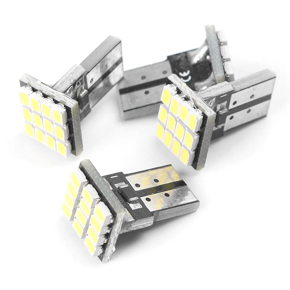 4 шт. 12 В постоянного тока красный T10 1206 6 SMD Светодиодная лампа универсальная для