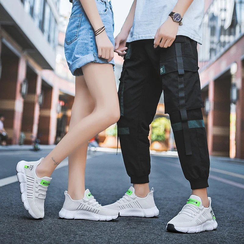 

Sneakers Men Shoes High Quality Couple Running Shoes Big Size Comfortable Sports Breathable Unisex Men Woman Athletic Shoes mesh