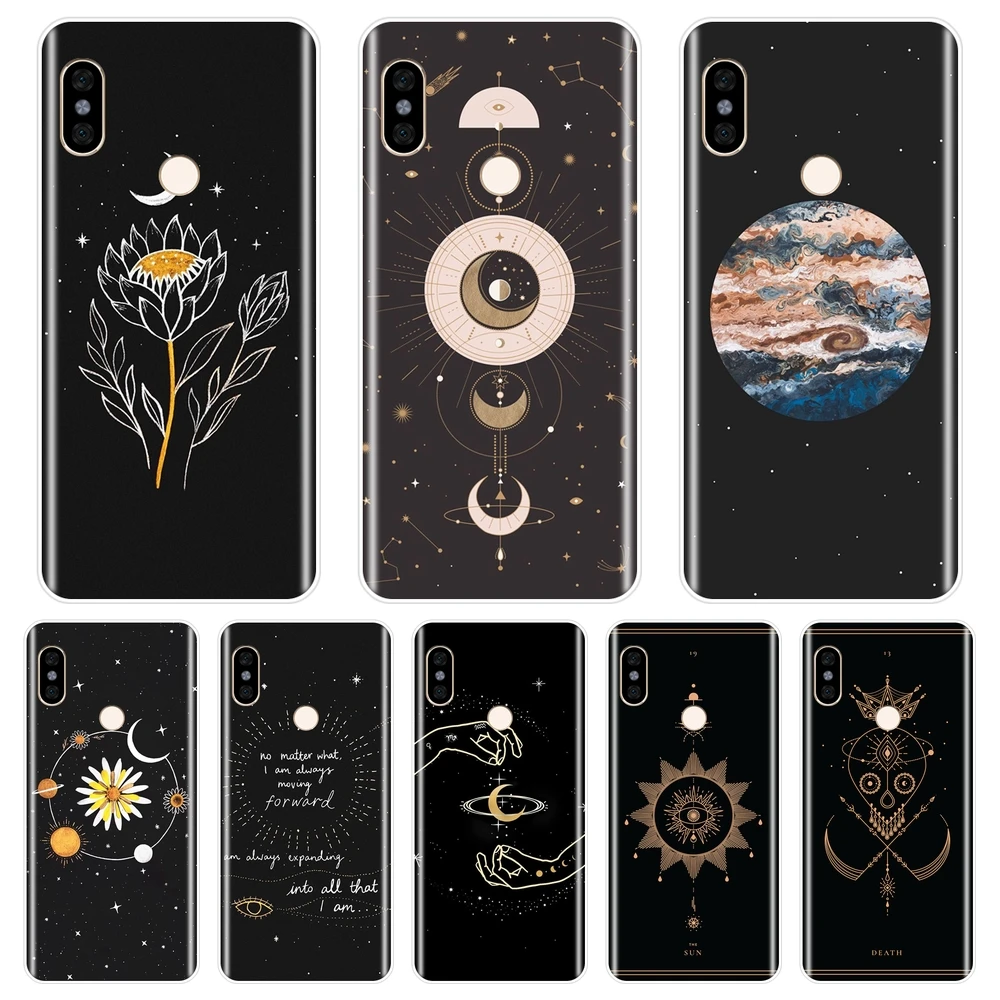 Чехол для телефона Xiaomi Redmi S2 4 4A 4X 5A 6 6A 5 Plus Pocophone F1 Note Pro Prime Space Силиконовая задняя