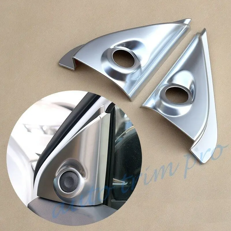 Хром Передняя столб двери Динамик Крышка отделки пригодный для Mitsubishi Outlander