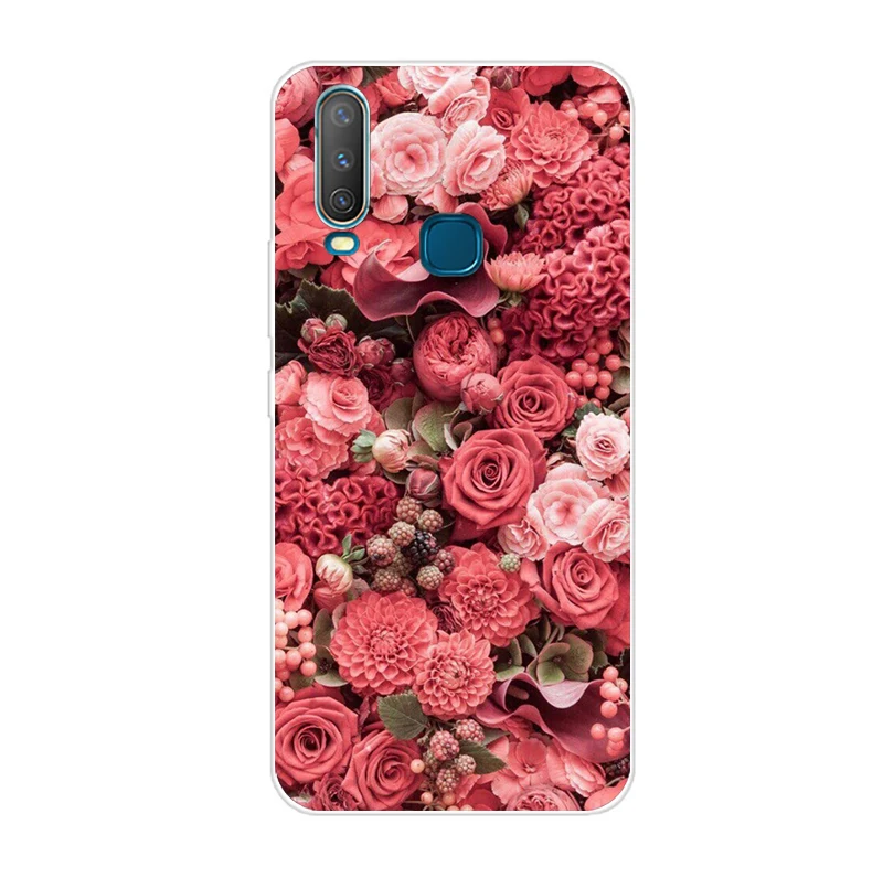 CAMEL 6,35 ''для Vivo Y17 Y15 Y 12 y 3 чехол мягкий TPU телефон крышка для Vivo Y 17 Y 15 Y 12 y 3 задняя крышка чехол силиконовый Coque Cool Funda - Цвет: CAMEL