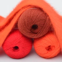 long haired mink fleece yarn solid color wool mink yarn velvet plush soft wool knitting accessories household goods diy yarn