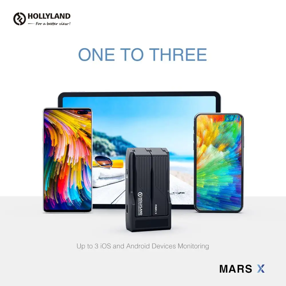 Hollyland Mars X Transmission Wireless Image 100m HD1080 Transmit HDMI-compatible for DSLR Camera Gimbal iPad phone | Электроника