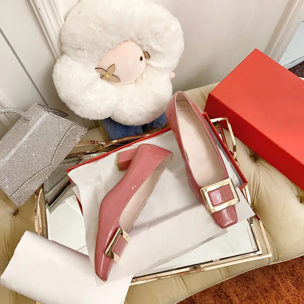 

Женская обувь; Роскошные Дизайнерские повседневная обувь женские туфли-лодочки из натуральной кожи; Лидер продаж квадратный носок вечерни...