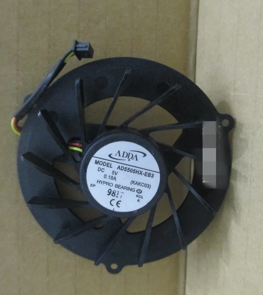 

Original ADDA AD5505HX-EB3 KAKC03 5V 0.18A Laptop fan