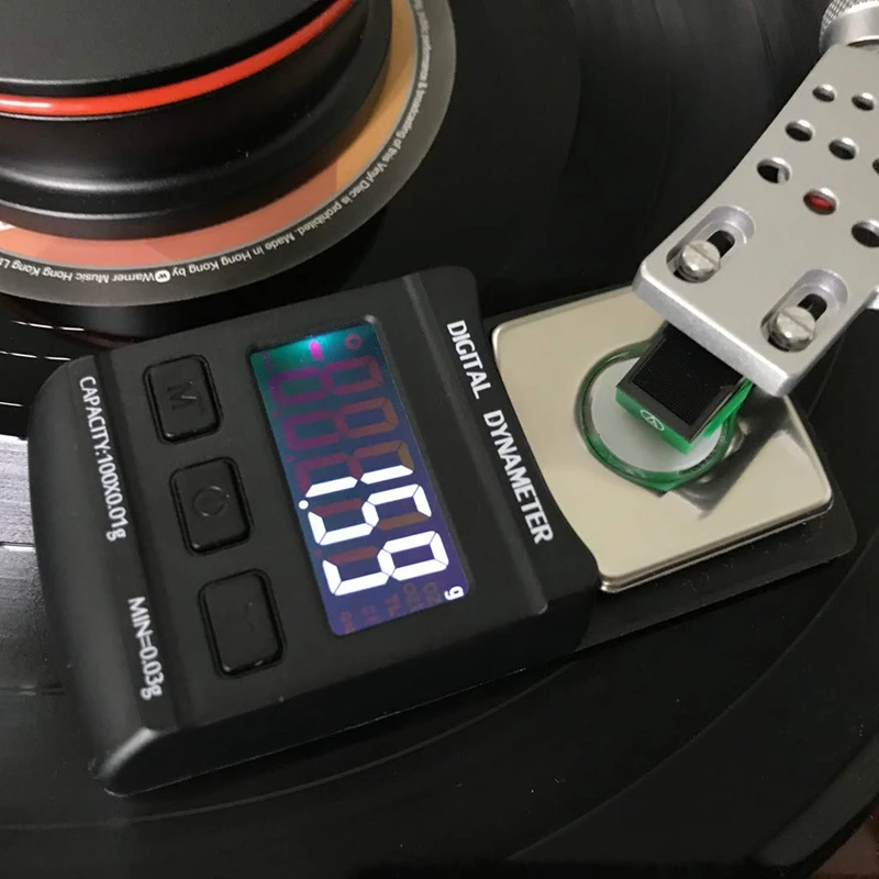 

Professional High Precise Digital Turntable Force Scale Gauge Arm Load Meter LCD Backlight 100G/0.01G for LP Vinyl Record Needle