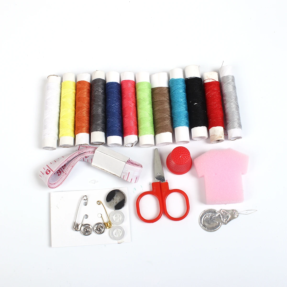 1 шт. новый прозрачный пластиковый корпус 12 цветов коробка для ниток иглы Набор