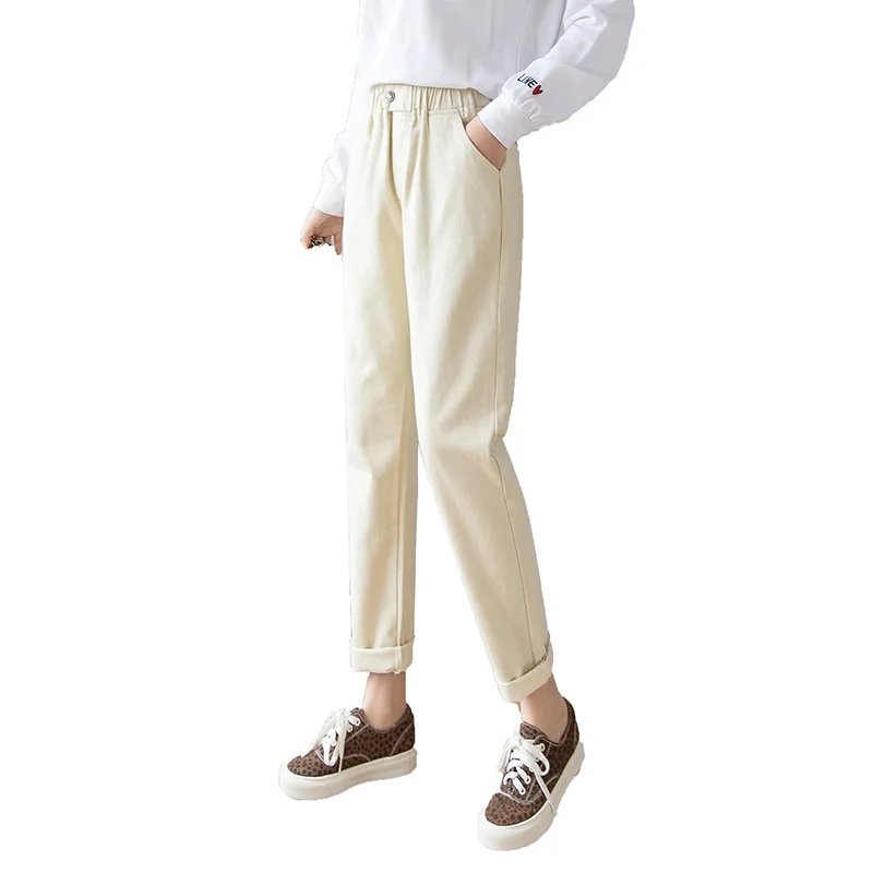 Брюки женские повседневные стирка свободные штаны карго для студенток