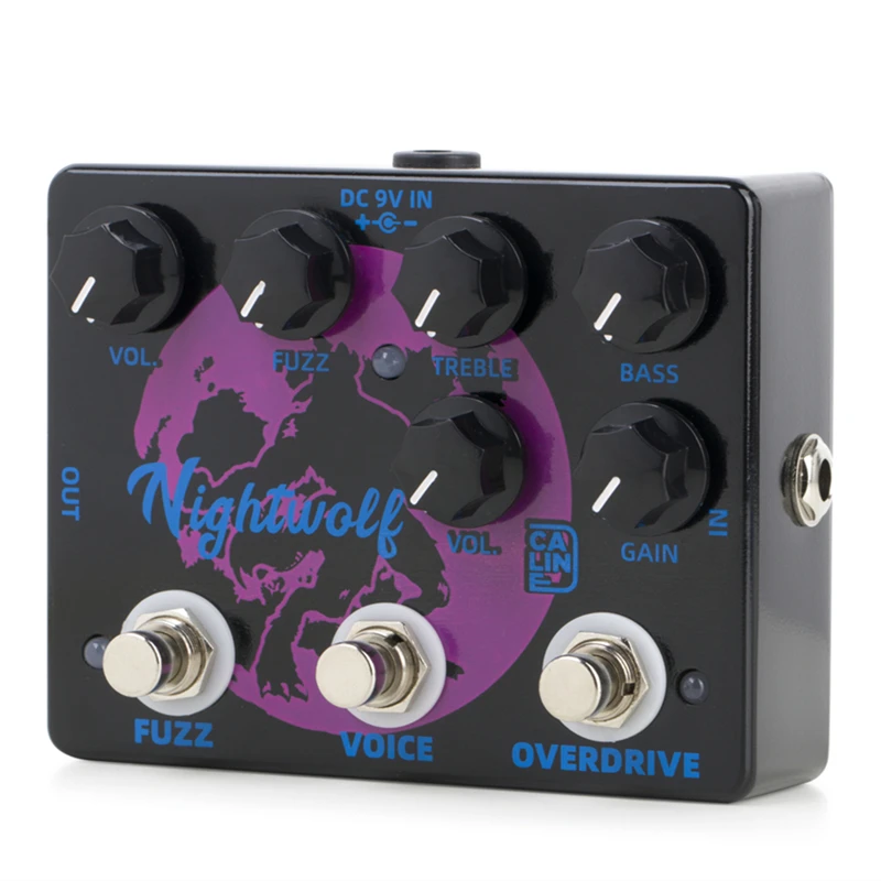 Caline DCP-08 Nightwolf Fuzz & Pure Sky Overdrive 2-in-1 Guitar Effect Pedal True Bypass Electric Guitar Parts & Accessories enlarge